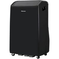 Hisense - 10,000 BTU Smart Portable Inverter Air Conditioner with Wi-fi and Remote Control - Black - Alternate Views