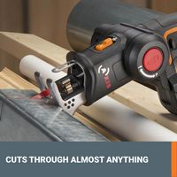WORX - Axis 20V Cordless Brushless Reciprocating & Jig Saw (1 x Battery & 1 x Charger Included) -... - Alternate Views