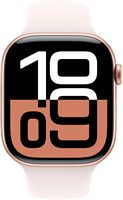 Apple Watch Series 10 (GPS) 46mm Aluminum Case with Light Blush Sport Band - S/M - Rose Gold - (2... - Alternate Views