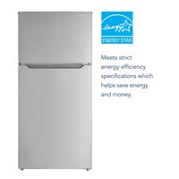 Insignia™ - 14.2 Cu. Ft. Top-Freezer Refrigerator with ENERGY STAR Certification - Stainless Steel - Alternate Views