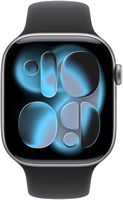 Apple Watch Series 11 (GPS+Cellular) 46mm Aluminum Case with Black Sport Band - S/M - Space Gray ... - Alternate Views