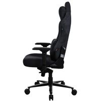 Arozzi - Vernazza Series Top-Tier Premium Supersoft Upholstery Fabric Gaming Chair - Pure Black - Alternate Views