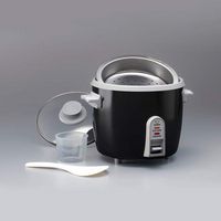 Zojirushi - 6 Cup Rice Cooker/Steamer - Black - Alternate Views