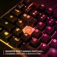 SteelSeries - Apex 3 TKL Wired Membrane Whisper Quiet Switch Gaming Keyboard 8 zone RGB Backlight... - Alternate Views