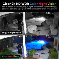 Wyze - Duo Cam Pan, 2K Wired Dual Pan/Tilt Camera with Spotlight, Indoor/Outdoor, Motion-Tracking... - Alternate Views