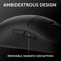 Logitech - PRO 2 LIGHTSPEED Lightweight Optical HERO 44K DPI Gaming Mouse with 4 Customizable and... - Alternate Views