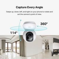 TP-Link - Tapo 360º Pan/Tilt 2K QHD Home Security Camera - No Monthly Fees - White - Alternate Views