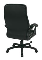 Office Star Products - High-Back Eco Leather Executive Chair - Black - Alternate Views