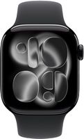Apple Watch Series 11 (GPS) 42mm Jet Black Aluminum Case with Black Sport Band - M/L - Jet Black ... - Alternate Views