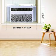 Hisense - 12,000 BTU Window Air Conditioner with ConnectLife App 550 Sq. Ft - White - Alternate Views