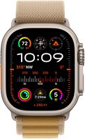 Apple Watch Ultra 2 (GPS+Cellular) 49mm Titanium Case with Tan Alpine Loop - Small - Natural (AT&T) - Alternate Views