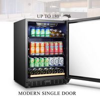 Lanbo - 110 Can 6 Bottle Beverage Refrigerator with Precision Temperature Controls and LED Interi... - Alternate Views