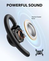 Soundcore - by Anker V20i Open-Ear Headphones with Adjustable Ear Hooks - Black - Alternate Views