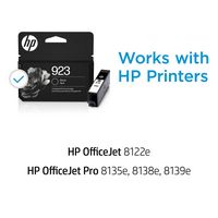 HP - 923 Standard Capacity Ink Cartridge - Black - Alternate Views