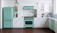 Unique Appliances - 36 inches - Externally Vented - Under cabinet Range Hood - Ocean Mist Turquoise - Alternate Views