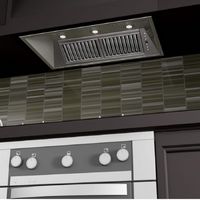 ZLINE - 46 inches - Externally Vented - Range Hood Insert - Brushed Stainless Steel - Alternate Views