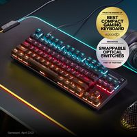 SteelSeries - Apex 9 TKL Wired OptiPoint Adjustable Actuation Switch Gaming Keyboard with RGB Lig... - Alternate Views