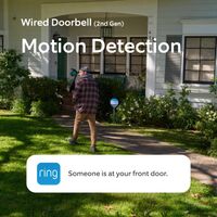 Ring - Wired Doorbell 2K (newest model), Speckled Gray + Chime (newest model) - Speckled Grey & W... - Alternate Views