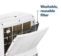 Insignia™ - 250 Sq. Ft. 6,000 BTU Portable Air Conditioner - White - Alternate Views