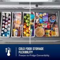 Maytag - Maytag® 16 Cu. Ft. Garage Ready Chest Freezer with Freezer-to-Fridge Convertibility - Gray - Alternate Views