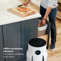 Shark - NeverChange Air Purifier MAX, 5-Year Filter Life, 1400 sq. Ft - White - Alternate Views