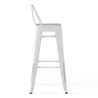 Simpli Home - Rayne 30 inch Metal Bar Stool (Set of 2) - Distressed White - Alternate Views