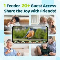 Birdfy 2 Smart Bird Feeder with Camera, Dual-Angle Views,AI Identifies 6000+ Birds,Solar-Powered,... - Alternate Views