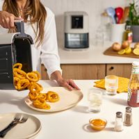 bella PRO - 4-qt. Touchscreen Slim Air Fryer - Oatmilk - Alternate Views