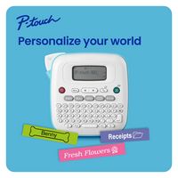 Brother - P-touch PT-N20 Personal Desktop Label Maker with Btag Tape - White - Alternate Views