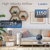 Lasko - Whirlwind Orbital Motion Air Circulator Fan with Timer and Remote Control - White - Alternate Views