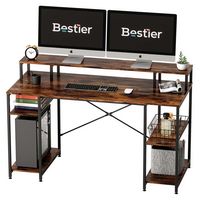 Bestier Gaming Monitor Shelf Desk with Storage -55