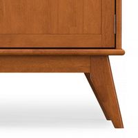 Simpli Home - Draper SOLID HARDWOOD Mid Century 72 inch TV Stand in Teak Brown For TVs up to 80 i... - Alternate Views