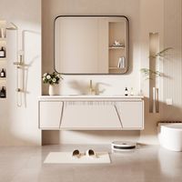 LOVMOR - Tempered Glass Rounded Rectangle Framed Wall-Mounted Bathroom Vanity Mirror - 28