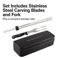 Hamilton Beach - Electric Knife Set with Storage Case - Black - Alternate Views