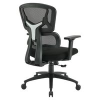 OSP Home Furnishings - Mesh Back with Adjustable Arms on Nylon Base - Black - Alternate Views