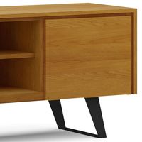 Simpli Home - Lowry TV Media Stand in Oak - Oak - Alternate Views