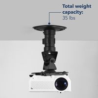 Insignia™ - Universal Projector Ceiling Mount - Black - Alternate Views