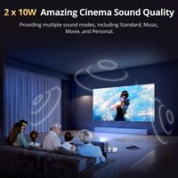 ETOE - Whale Pro Projector 4K UHD 1080P with Android TV 11.0, 1500 ANSI 2.4G, 5G Wi-Fi, Dolby Aud... - Alternate Views