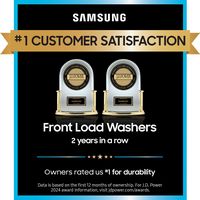 Samsung - 4.5 Cu. Ft. High Efficiency Stackable Smart Front Load Washer with Vibration Reduction ... - Alternate Views