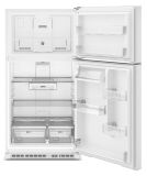 Whirlpool - 33 in. Wide 21.3 cu. ft. Top-Freezer Refrigerator with Total Coverage Cooling - White - Alternate Views
