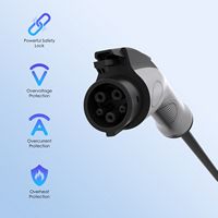 Rexing - J1772 Extension Charging Cable - 32A 17ft - Black - Alternate Views