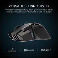 CORSAIR - IRONCLAW WIRELESS SE Gaming Mouse - Wireless - Black - Alternate Views