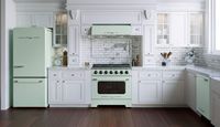 Unique Appliances - 36 inches - Externally Vented - Under cabinet Range Hood - Summer Mint Green - Alternate Views