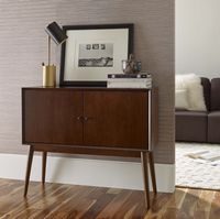 Adore Decor - Brookline Classic 2-Door Cabinet - Walnut Brown - Alternate Views