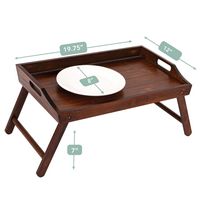 LapGear - Rossie Home Medium Bamboo Media Bed Tray - Java - Alternate Views