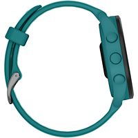 Garmin - Forerunner 165 Music GPS Smartwatch 43 mm Fiber-Reinforced Polymer - Turquoise/Aqua - Alternate Views