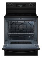 Whirlpool - 5.3 Cu. Ft. Electric Range with Air Cooking Technology - Black - Alternate Views