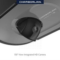 Chamberlain - 1-1/4 HP LED Quiet Belt Drive Video Smart Garage Door Opener - Black - Alternate Views