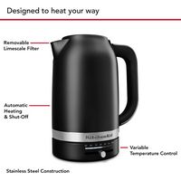KitchenAid - 1.7 Liter Electric Kettle - Black Matte - Alternate Views