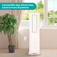 Hisense - 350 Sq. Ft. 8,000 BTU Portable Air Conditioner Inverter with Heat - White - Alternate Views